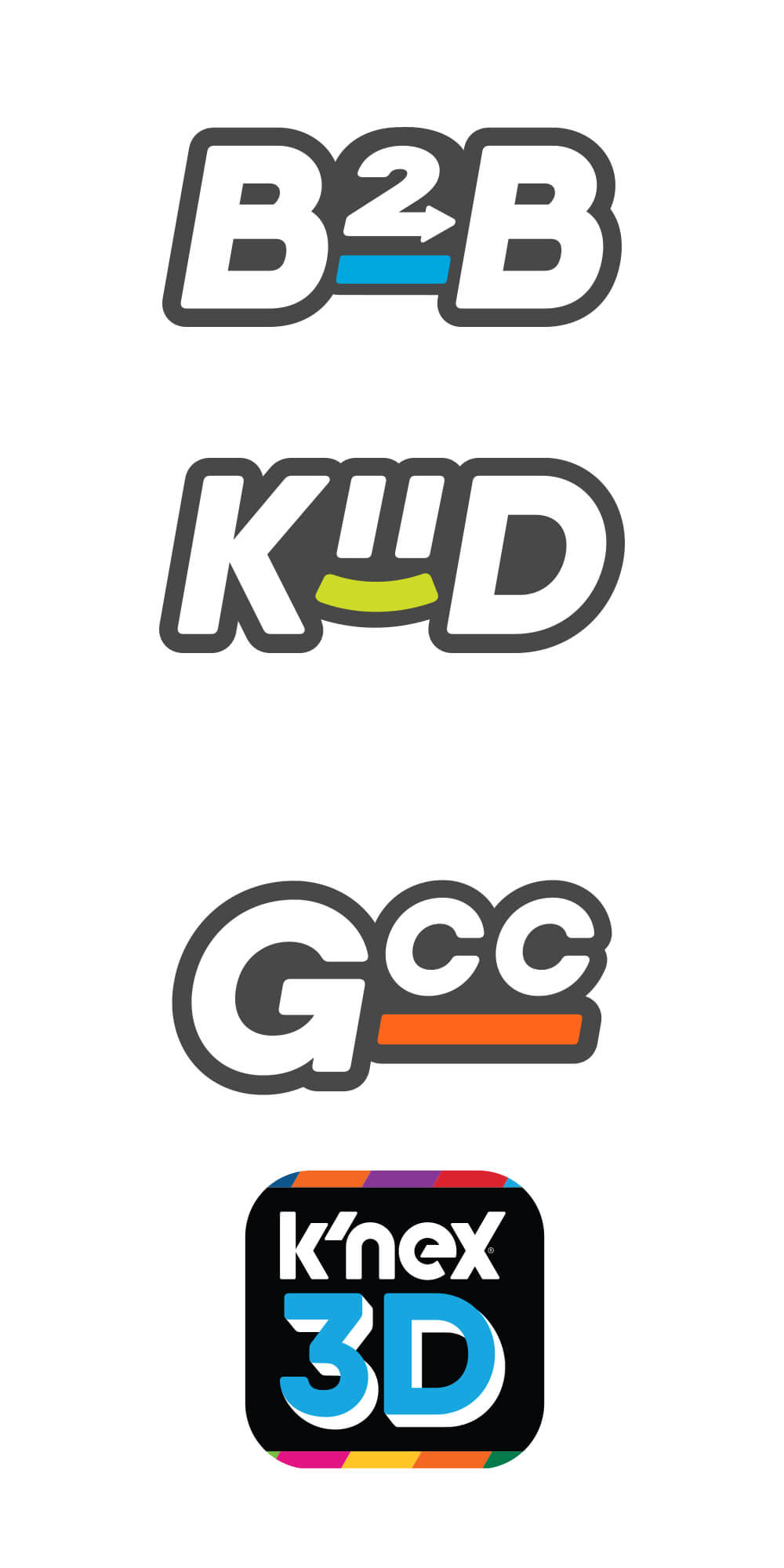 K'NEX Internal Operations Logos